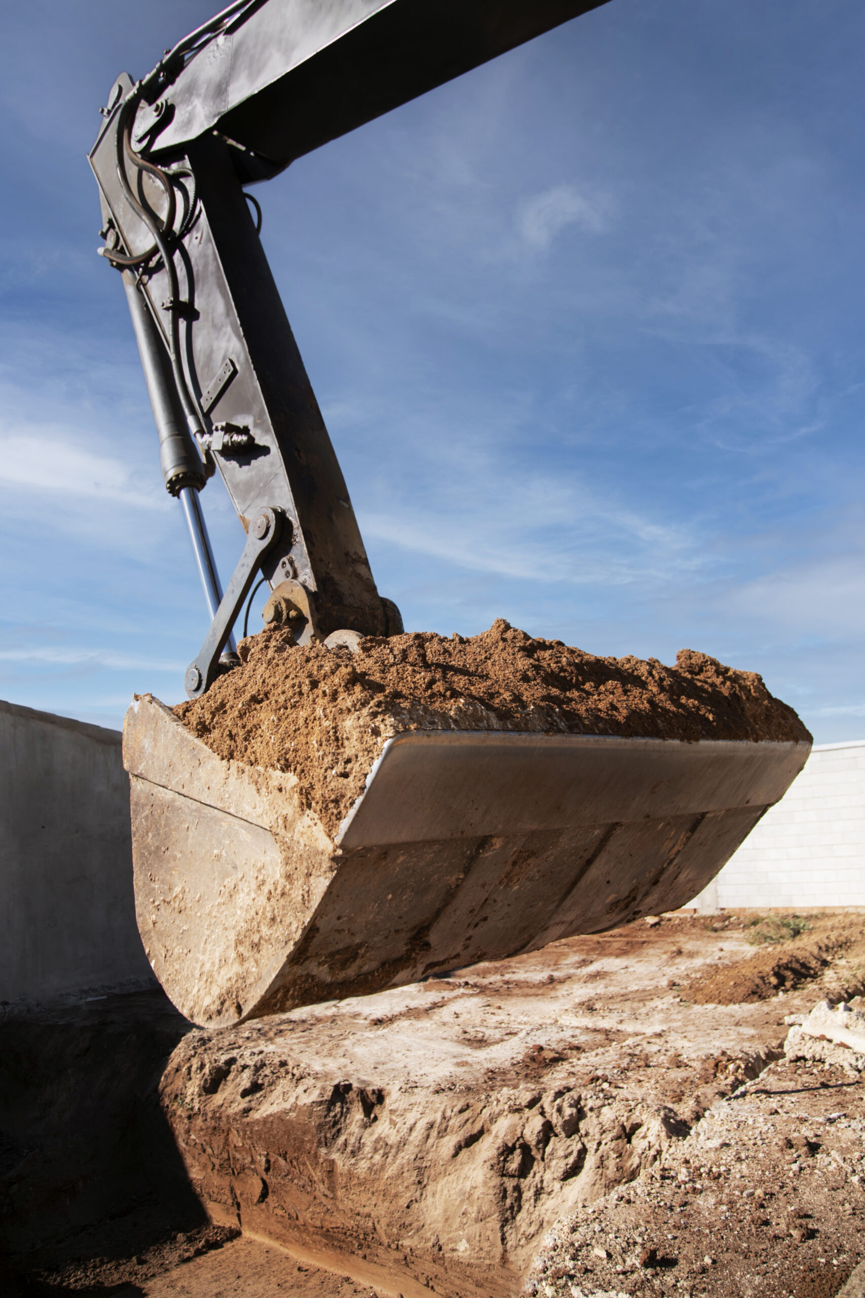About excavator digging ground day light (2)