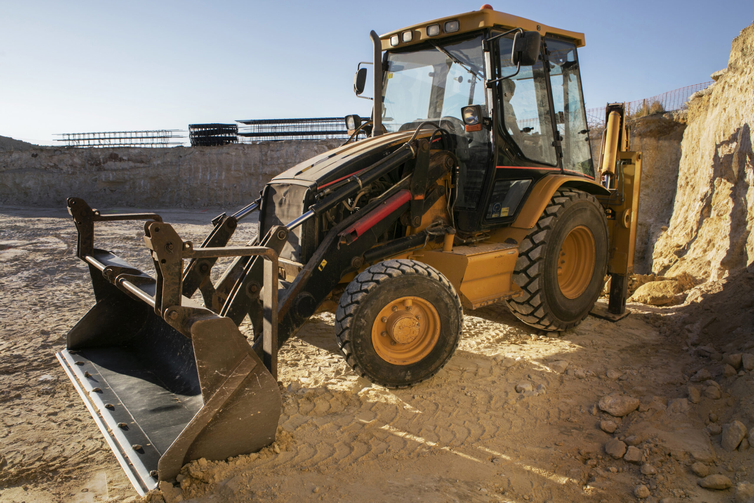 excavator digging ground day light (7)
