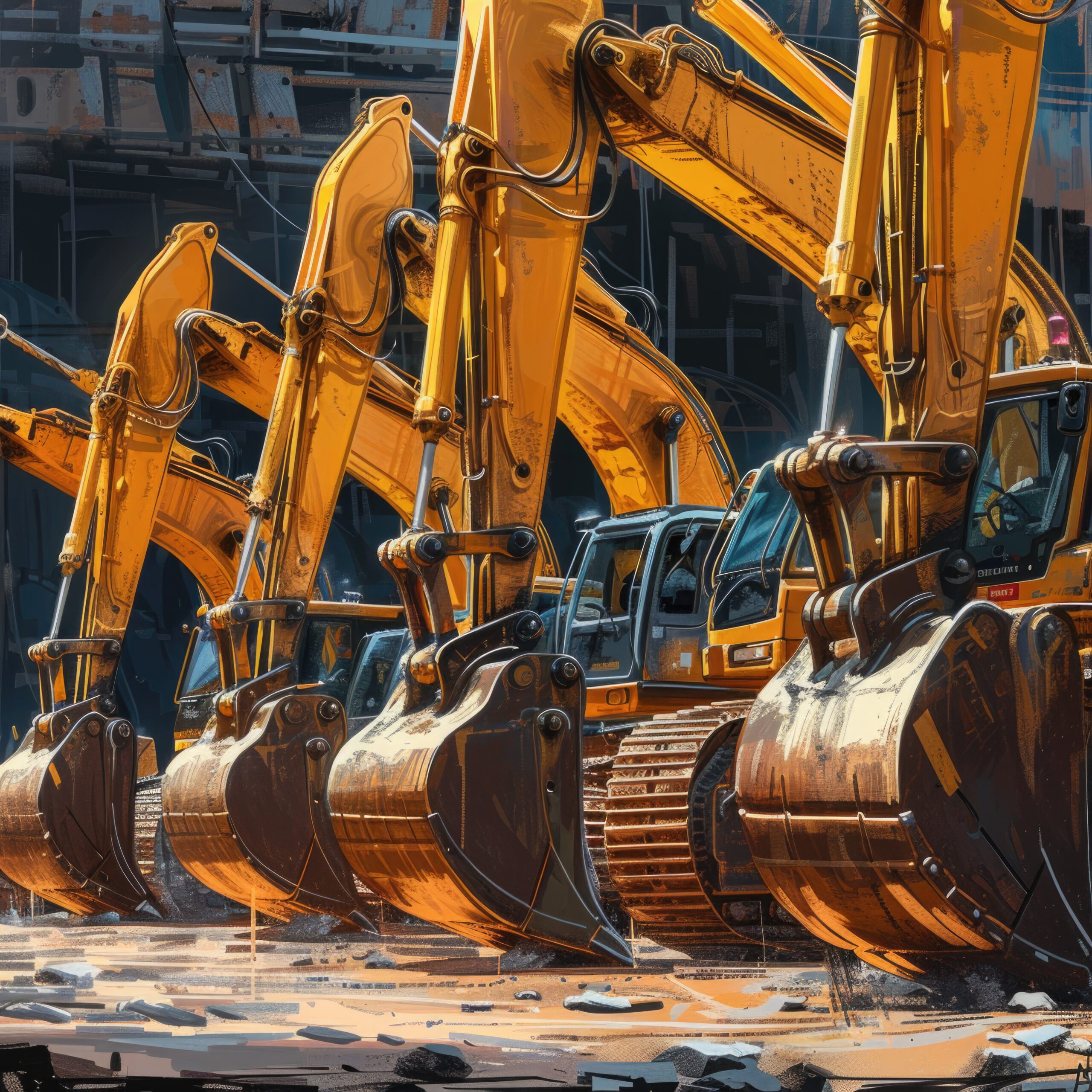 view heavy machinery used construction industry